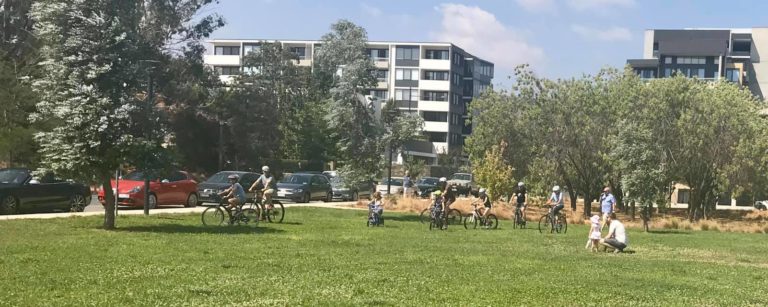 Image of people playing in park